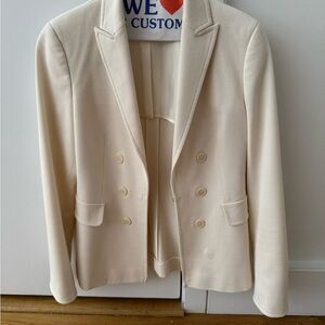 Akris Punto Cream Women's Blazer Size 6